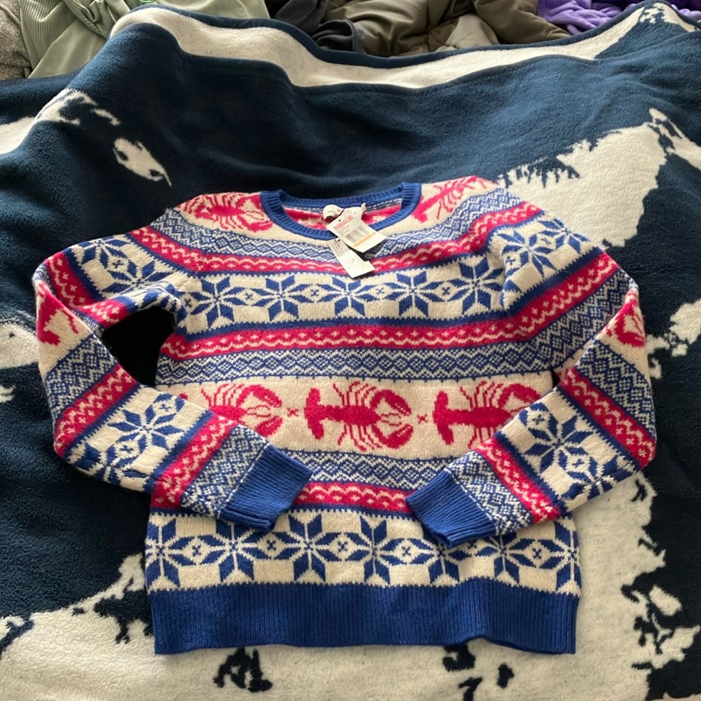 Vineyard Vines Fairisle lobster sweater NWT - Picture 2 of 7